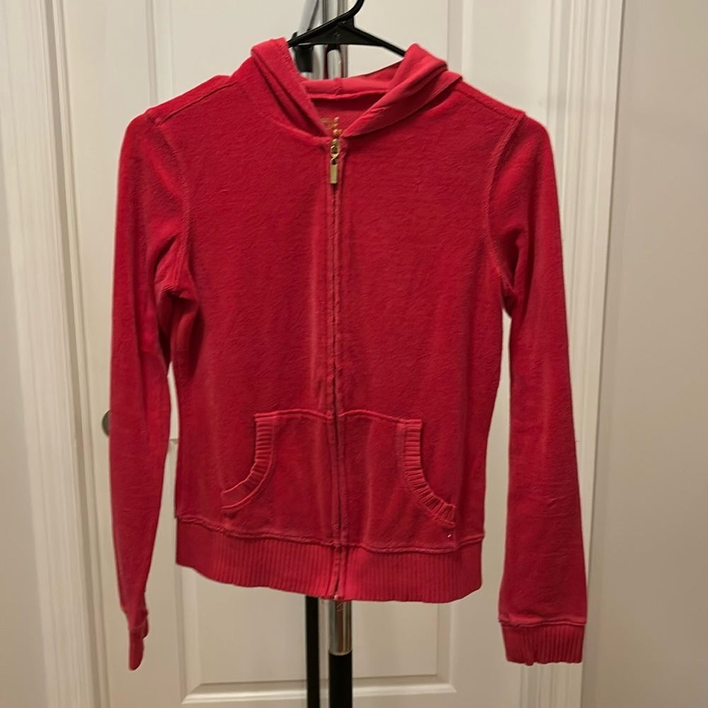 Victoria secret Terrycloth velour zip up